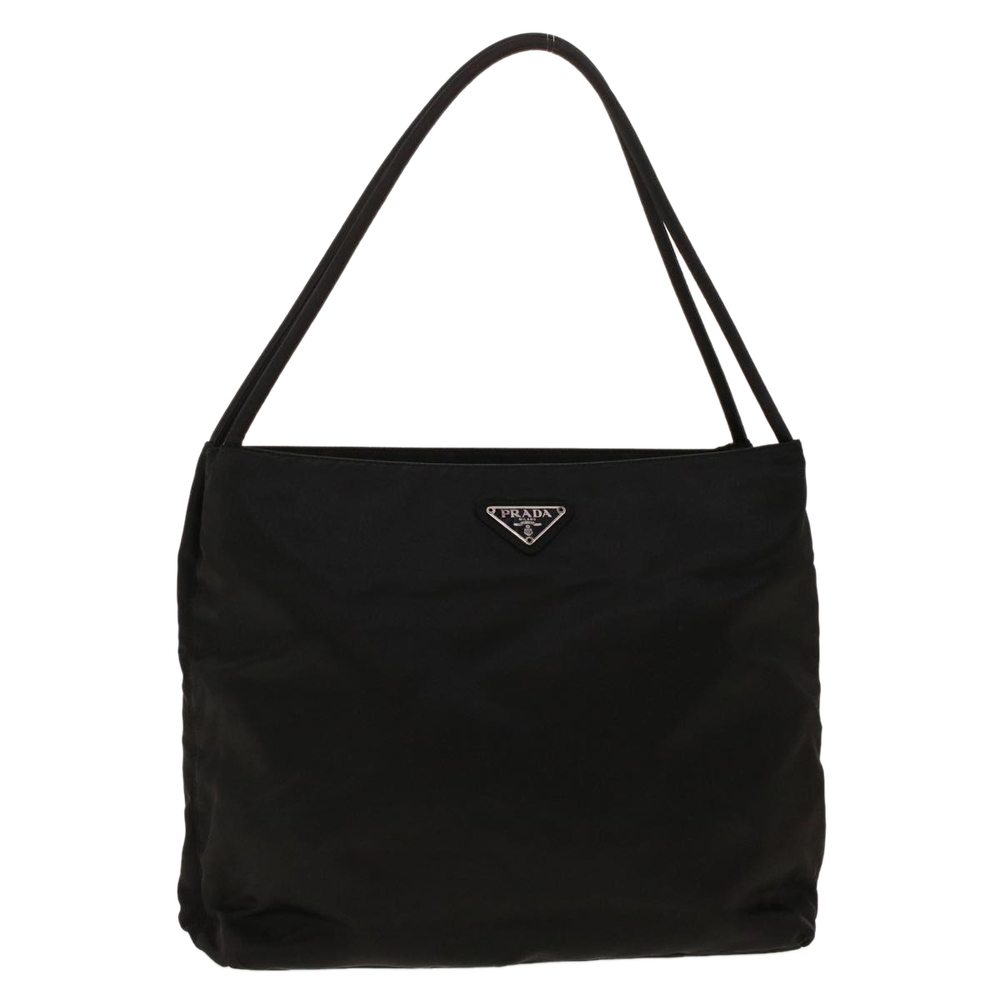 PRADA Shoulder Bag Nylon Black Auth bs5226